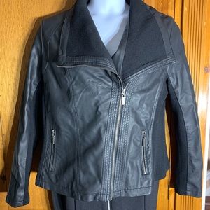 Massimo Faux Leather Moto Jacket